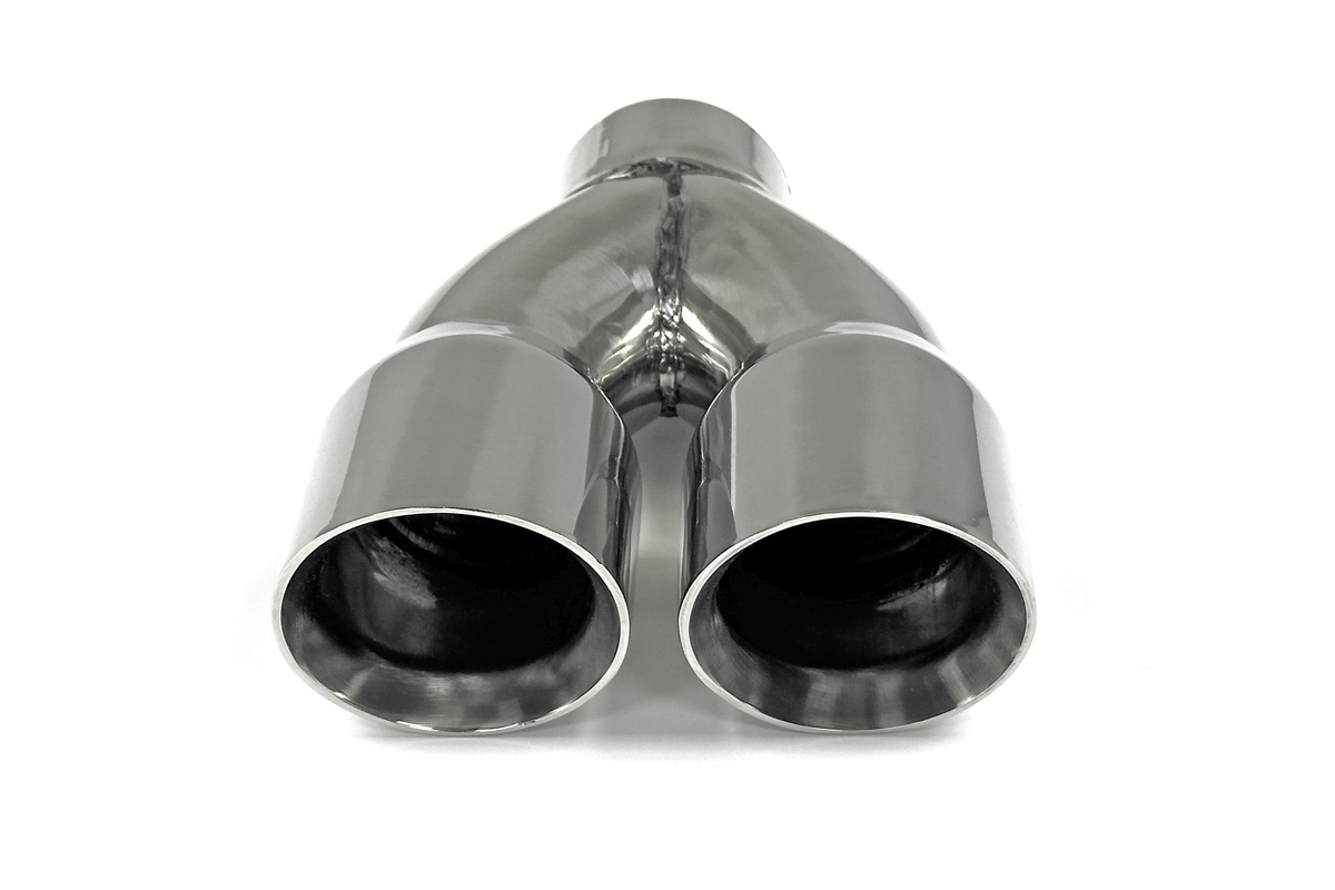 Stainless Steel Dual Outlet Double Wall Exhaust Tip – FSWERKS