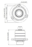 Turbosmart Kompact Shortie Dual Port - Ford Fiesta 1.0L EcoBoost