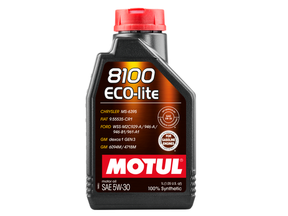 MOTUL 8100 ECO-lite 5W-30 100% SYNTHETIC ENGINE OIL